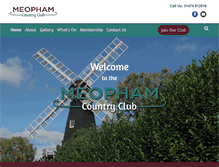 Tablet Screenshot of meophamcountryclub.com